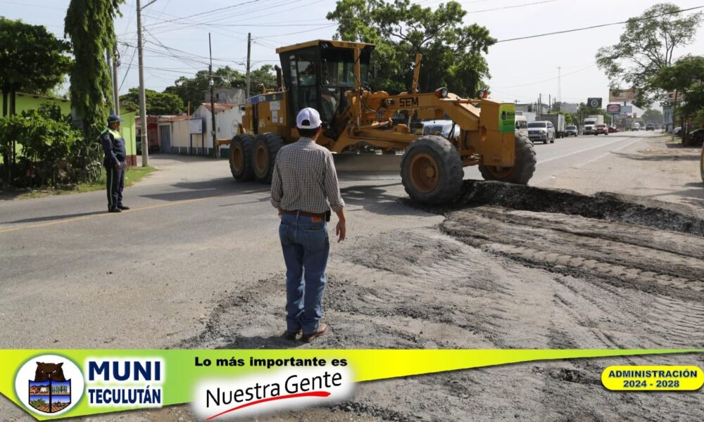 Continuando con el mejoramiento de las calles de nuestro municipio ...